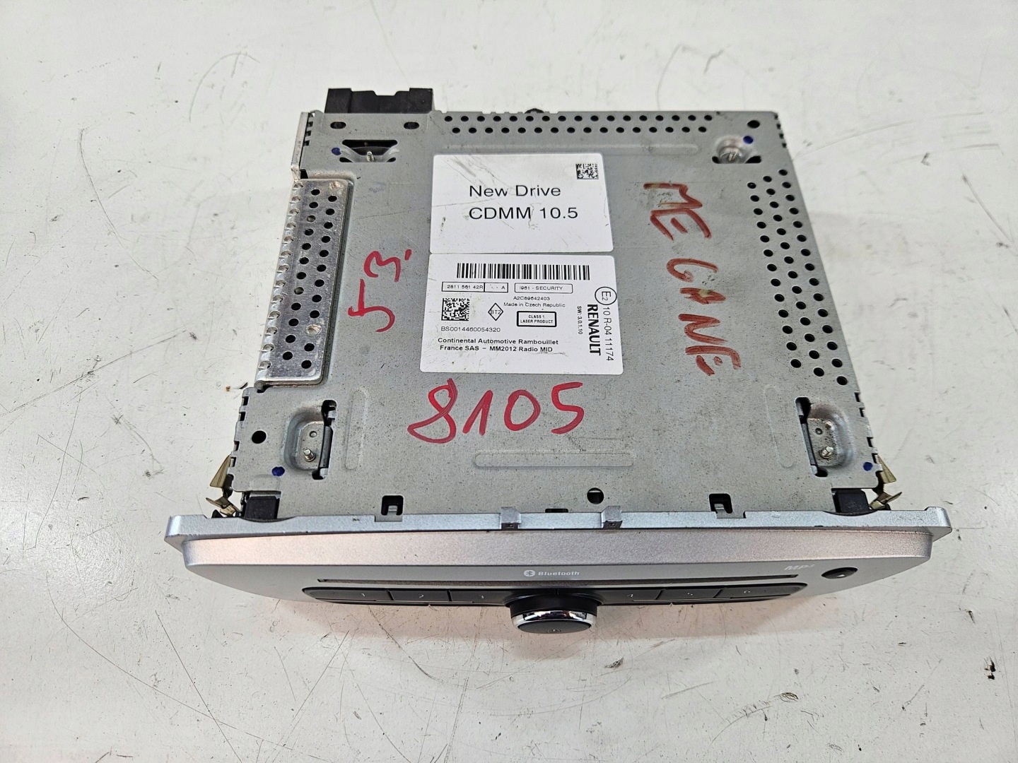 Renault Megane III 3 Radio CD USB KOD