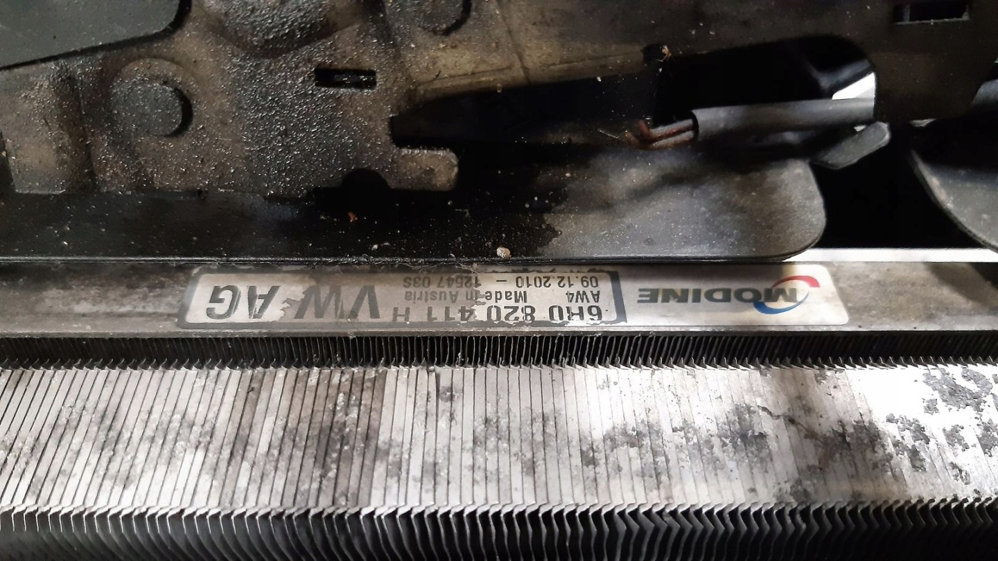 support panel for radiators pillar iron Skoda Fabia II LIFT 1,6 TDI KOMBI