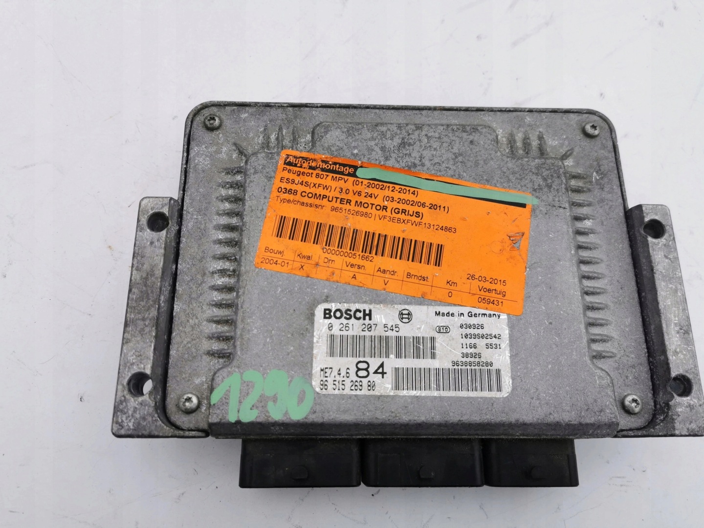 PEUGEOT 807 3.0B V6 0261207545 9638858280 Computer