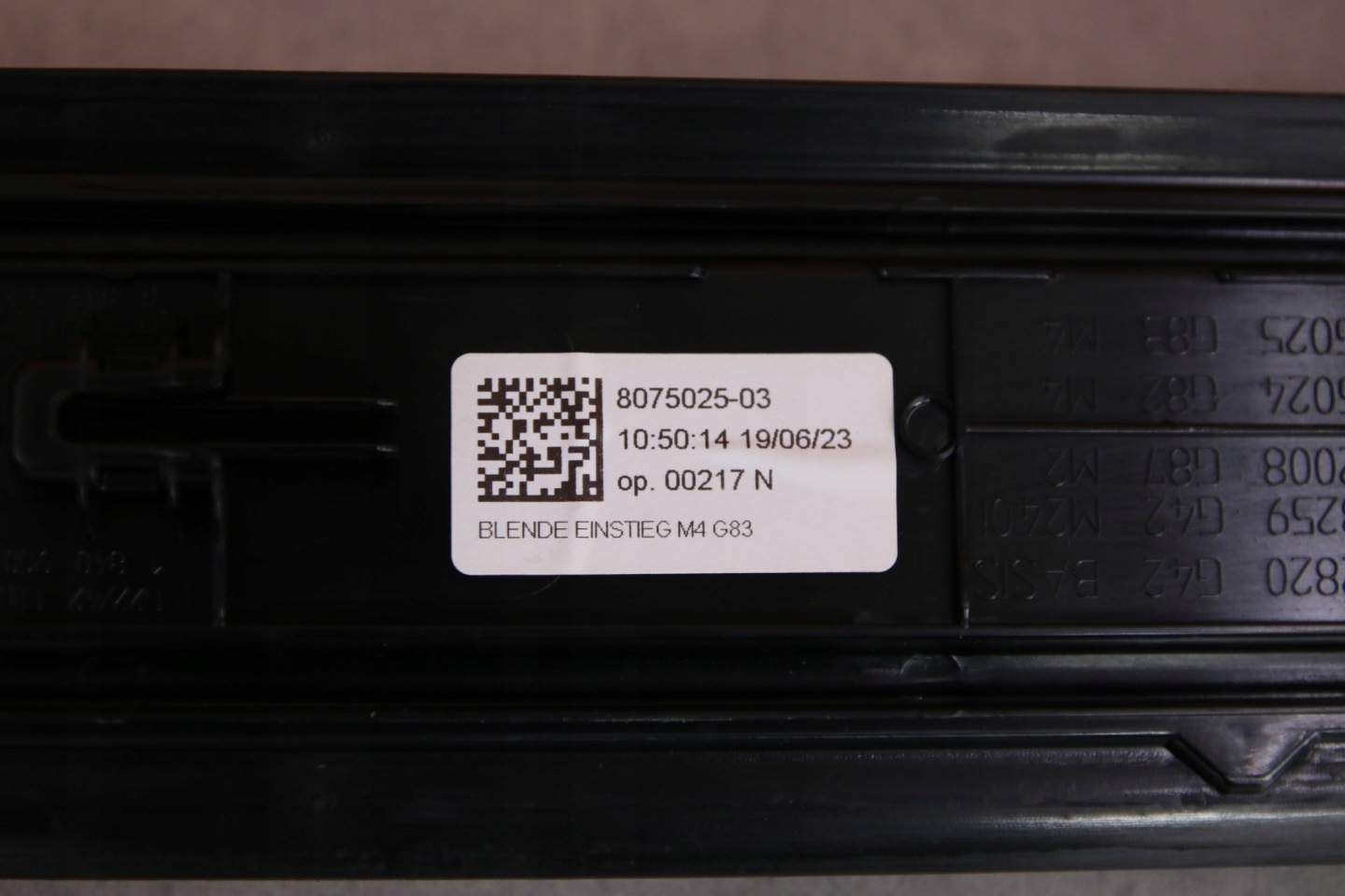 BMW M4 G83 mouldings caps threshold KOMPLET 8075025