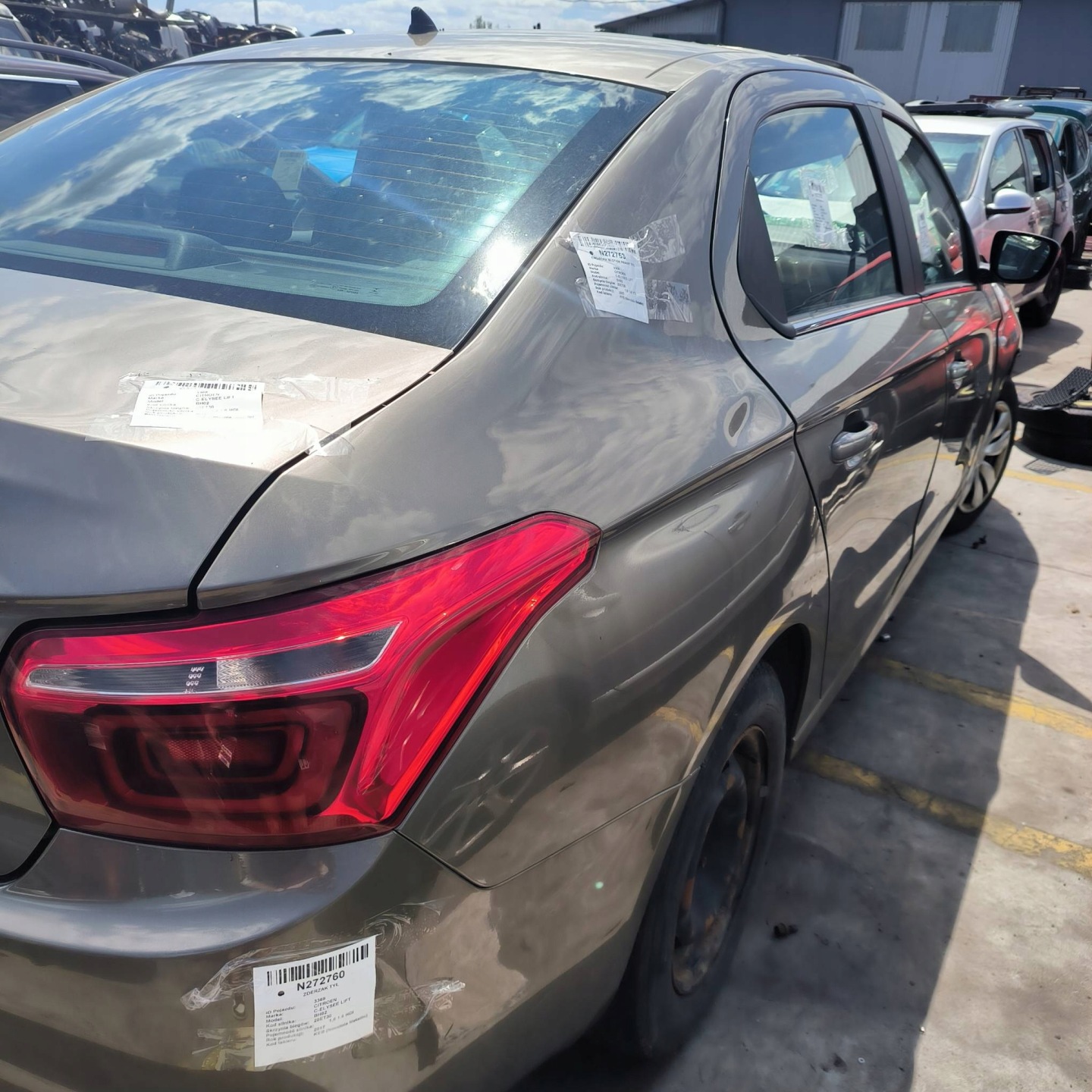 LONGHERONE parafango Destra posteriore KEB CITROEN C-ELYSEE LIFT