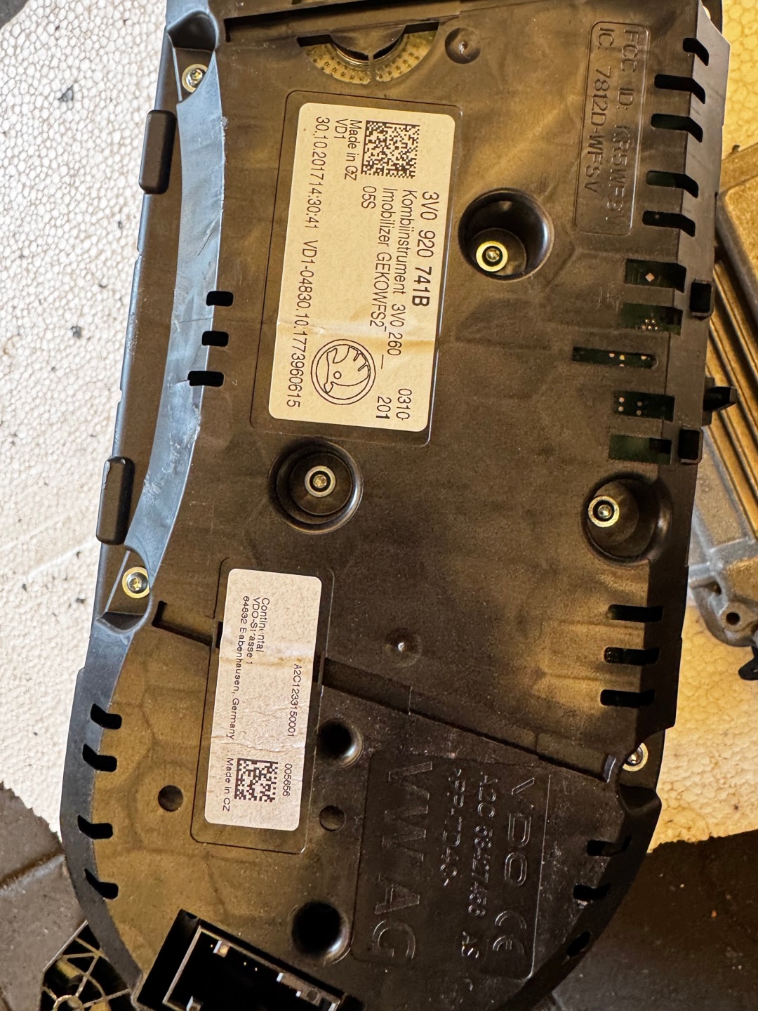 running board STARTOWY dials key module 3V0920741B 04L907309R 1K0905851