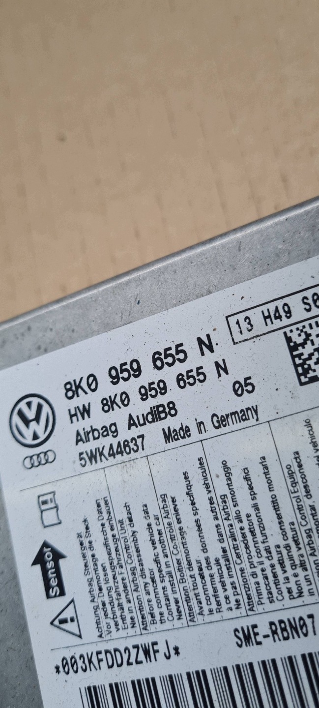 A5 8T LIFT modul Bedienteil SENSOR AIRBAG 8K0959655N A4 B8 Q5