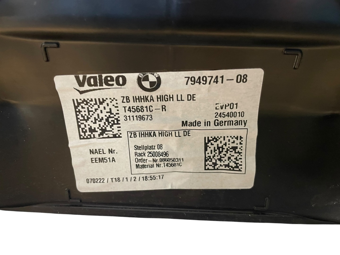heater heating BMW 3 G20 4 G22 EUROPA IDEAL
