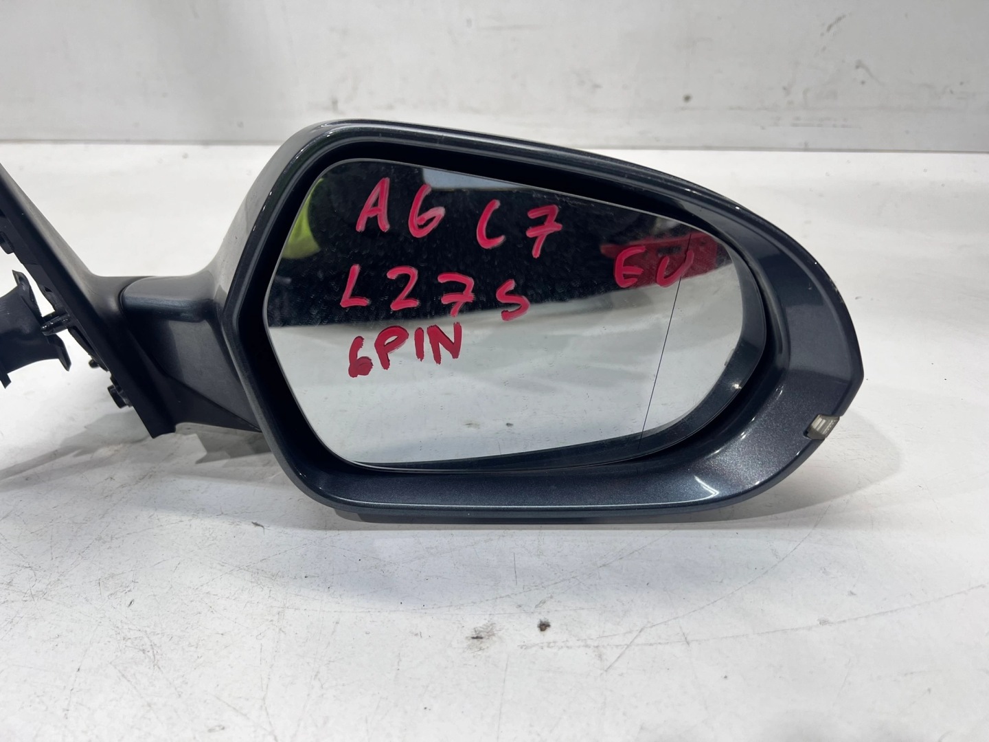 mirror exterior right AUDI A6 C7 6 PIN LZ7S EU