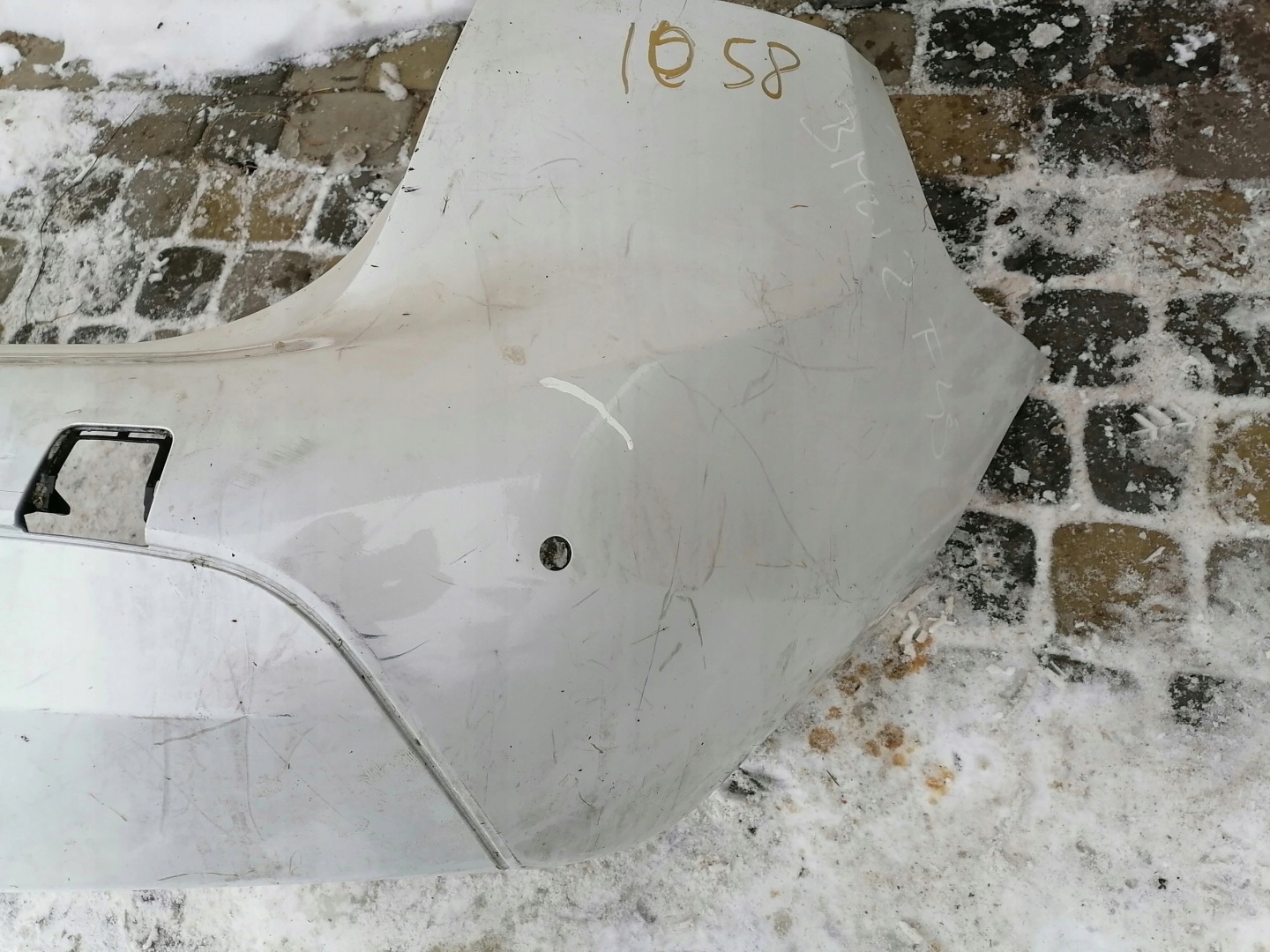 bumper rear part BMW 2 F45 PDC BIALY