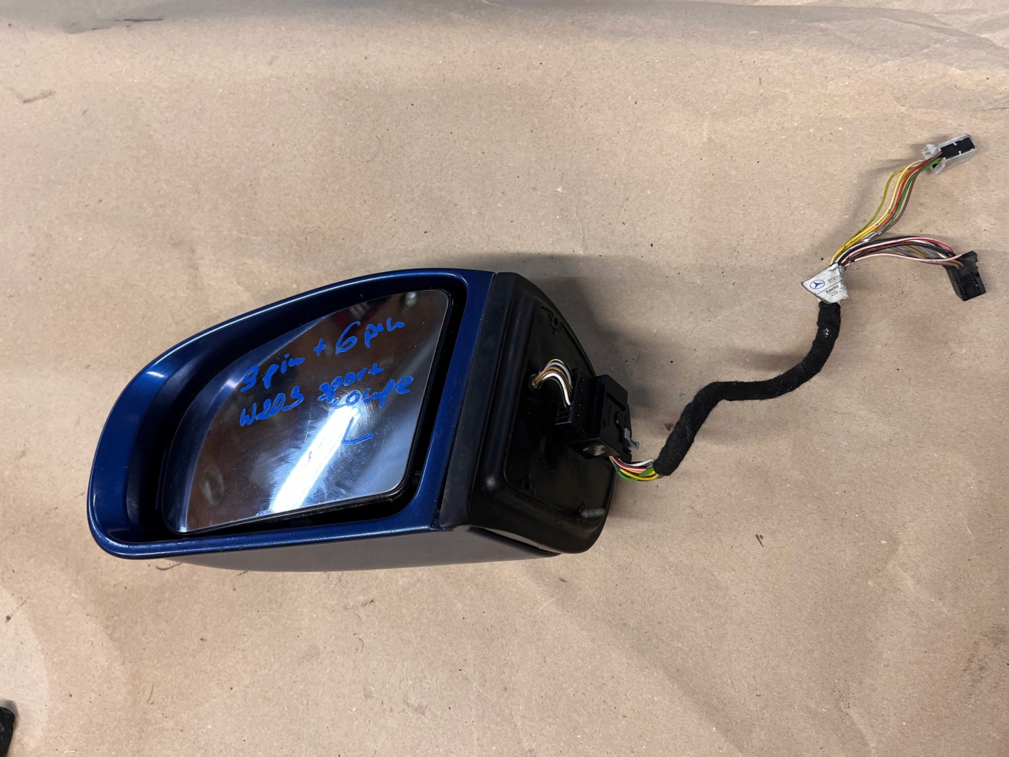 MERCEDES W203 COUPE mirror left 14 PIN
