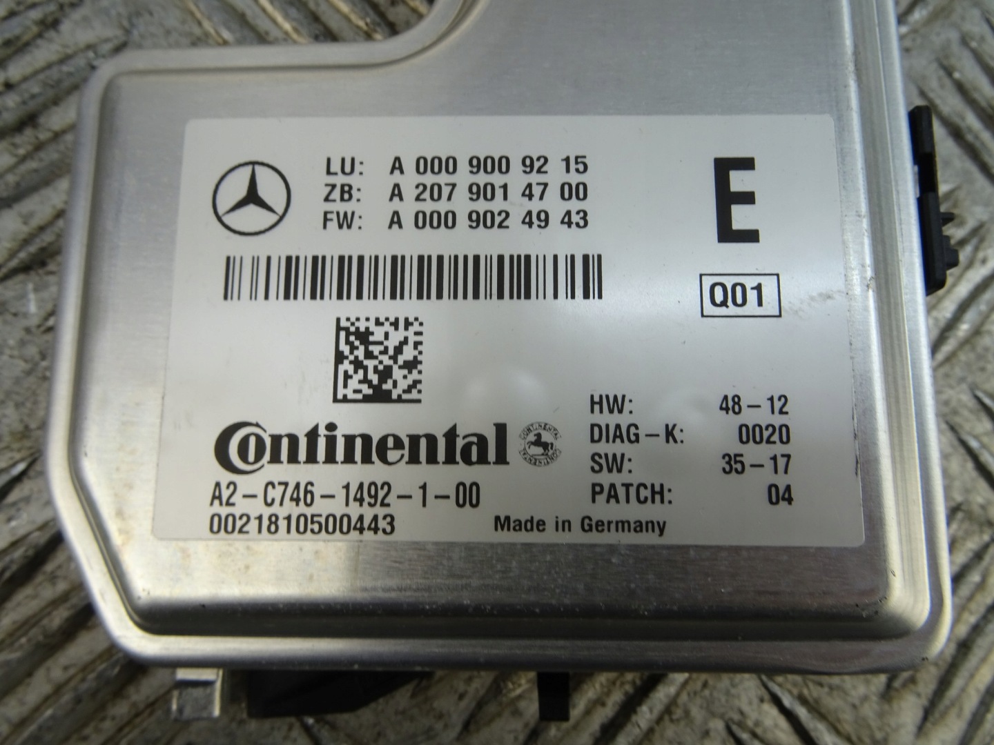 MERCEDES GLE W166 C292 KAMERA windows module A0009009215