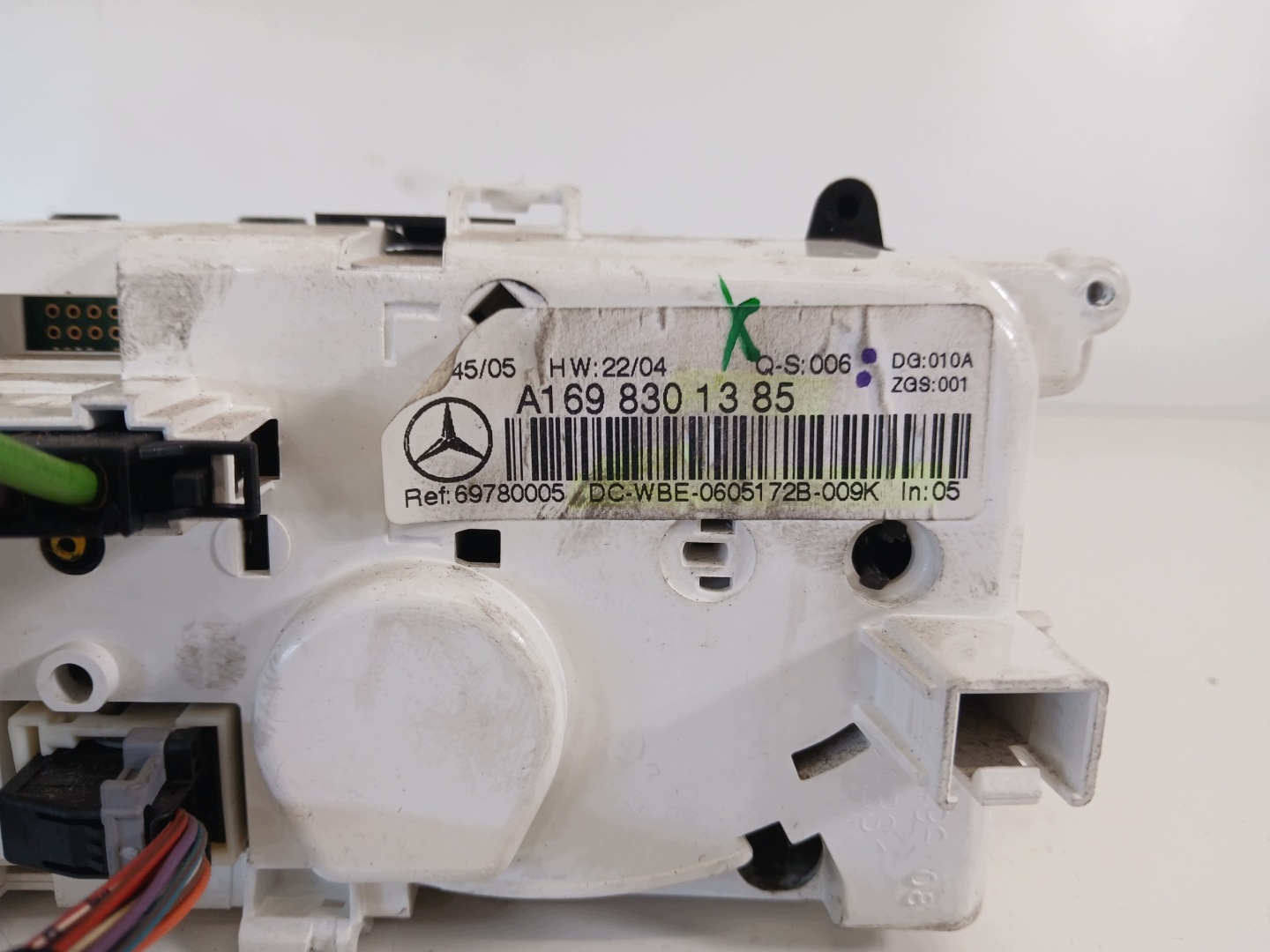 MERCEDES W169 Unite commande clima A1698301385