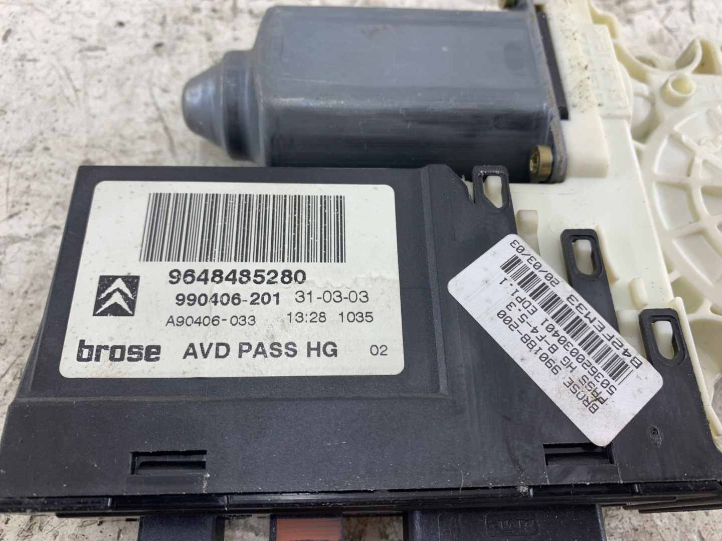 CITROEN C5 and mini motor windows right front 9648485280
