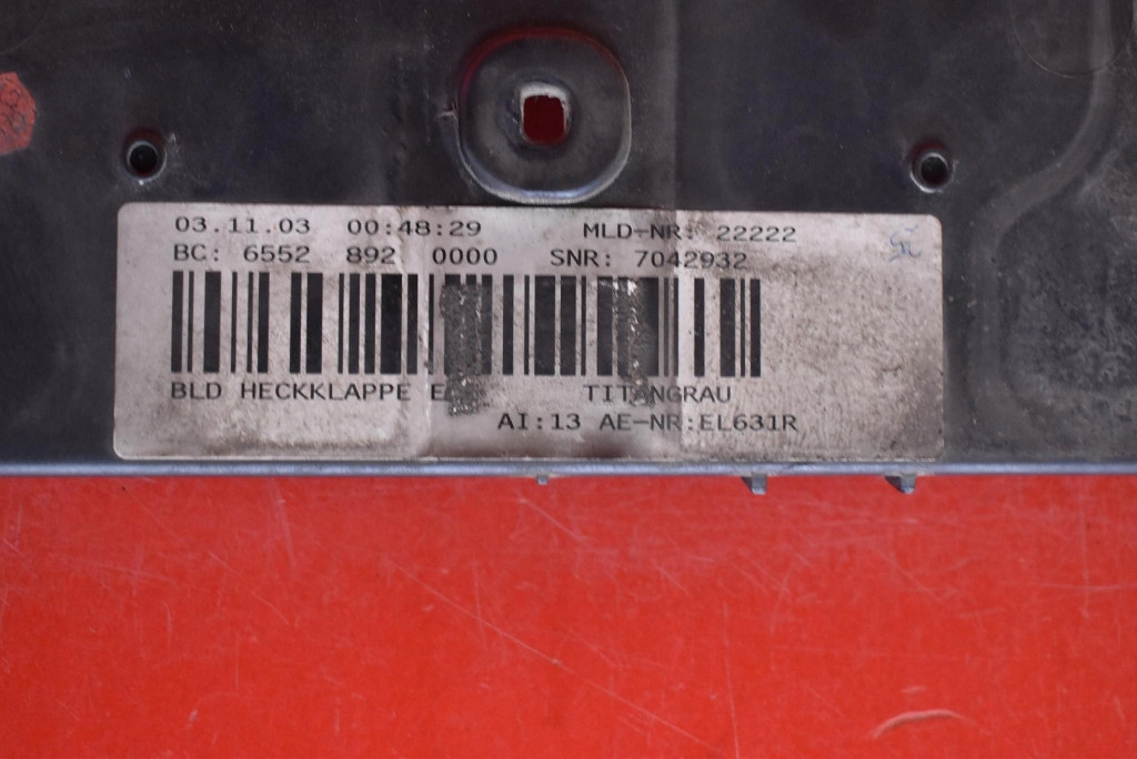 cap rear part rear 892/7 8223241 BMW E65 01-05