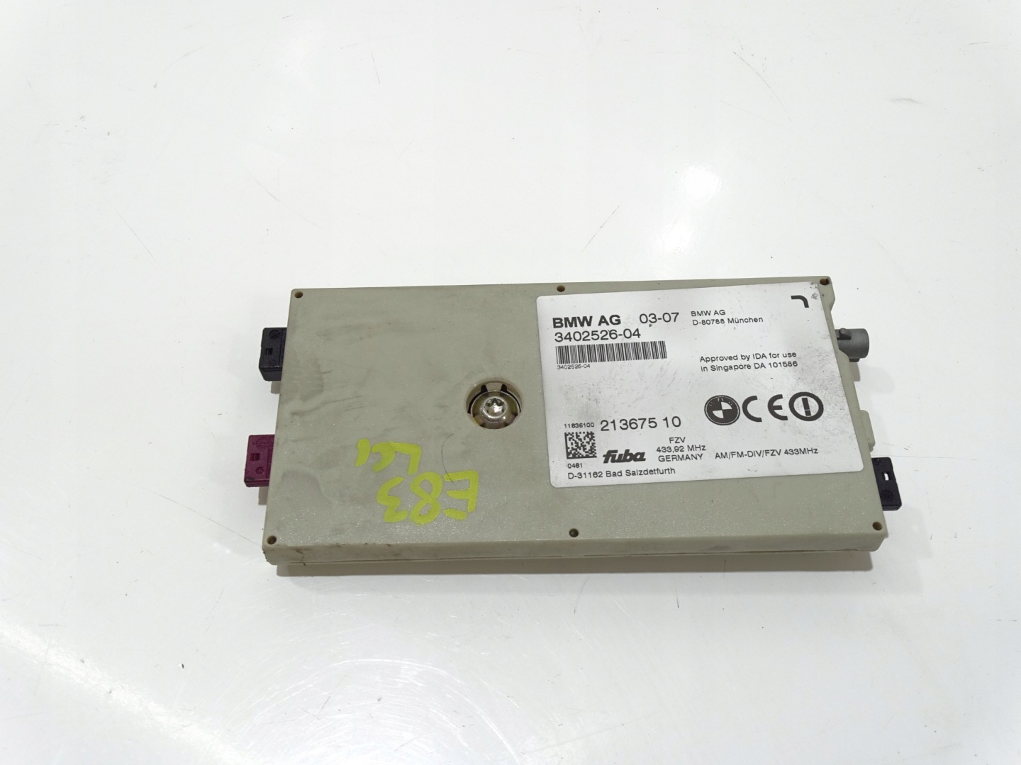 antenna amplifier BMW X3 E83 LIFT 3402526