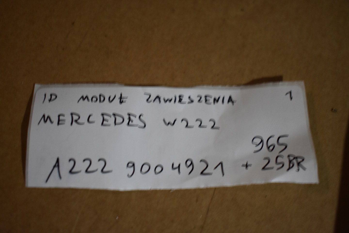 IDEALNY modulo Della sospensione MERCEDES W222 1 9