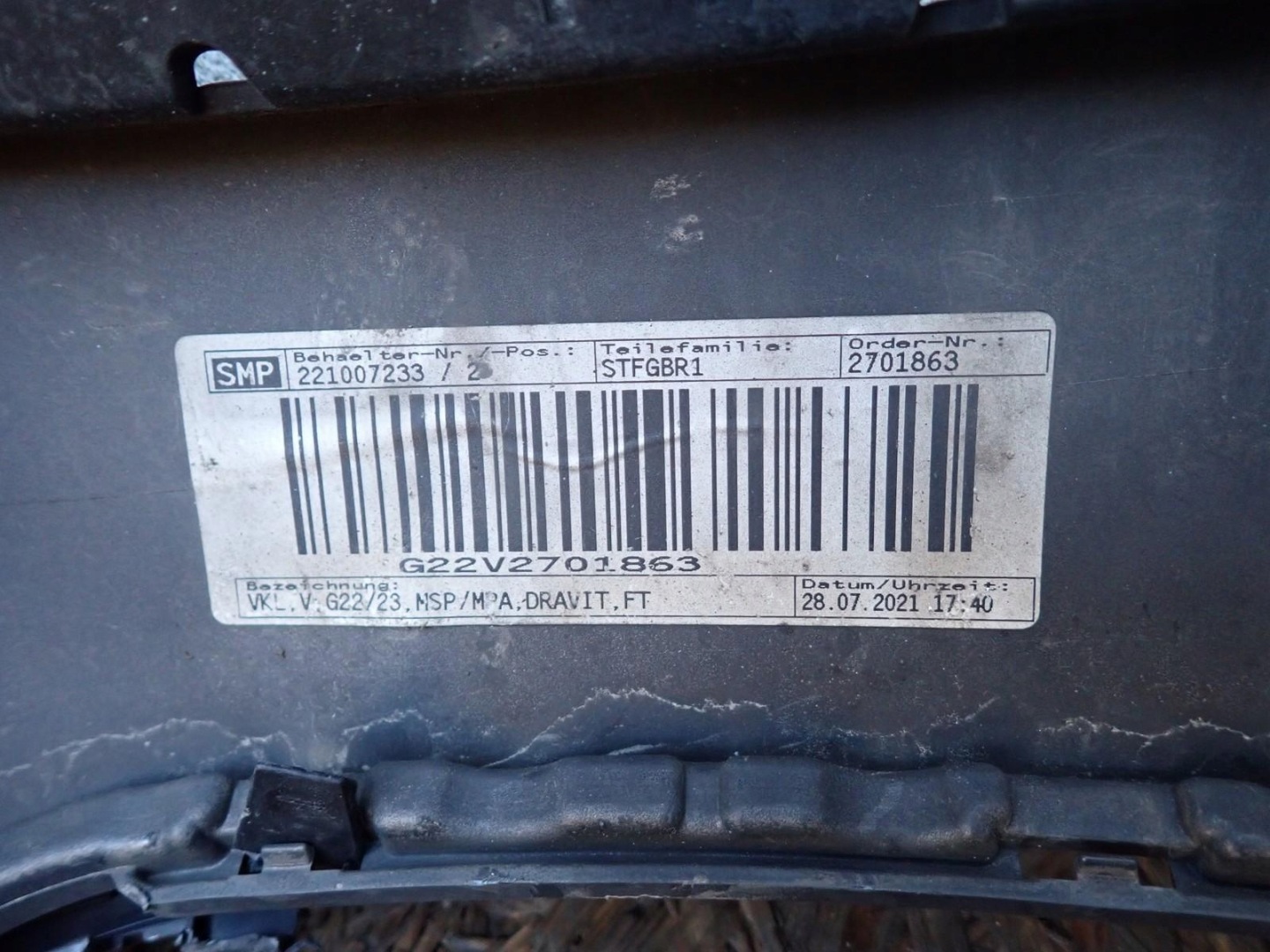 bumper front front BMW 4 IV G22 G23 M PAKIET 2020- 51118082226