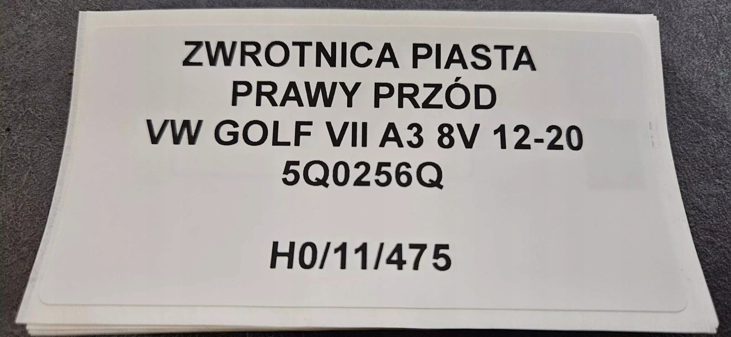 otoč čepu pravý předek VW GOLF VII A3 8V 12