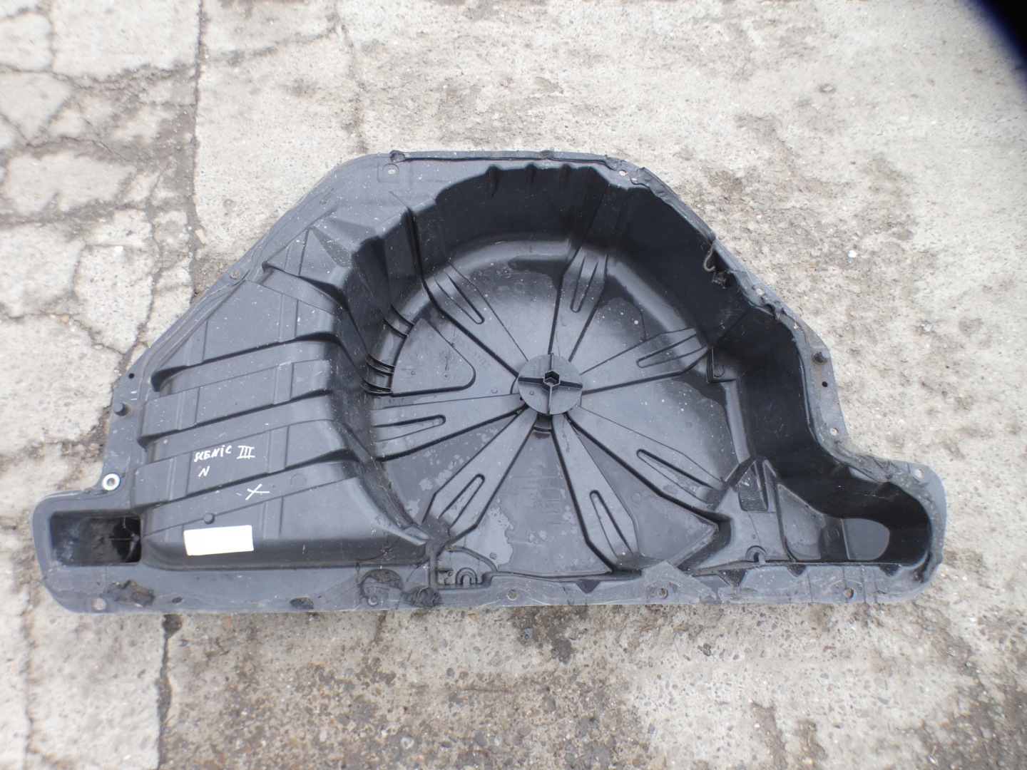 sump floor boot rear part rear RENAULT SCENIC III 3