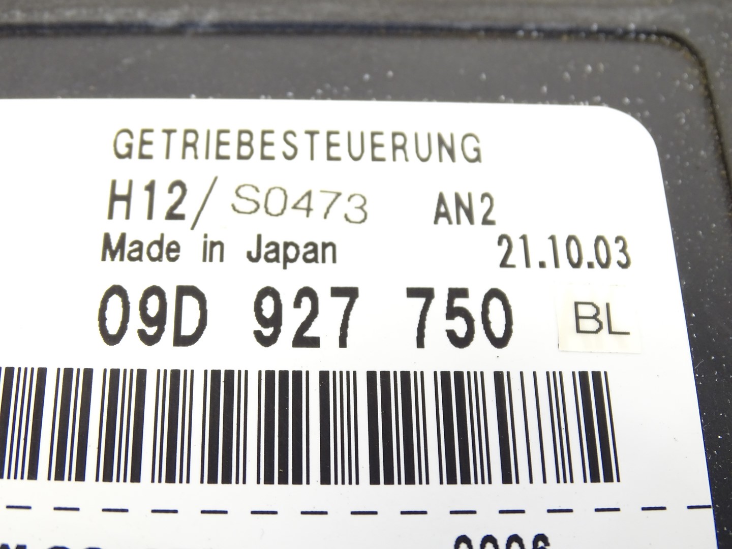 module control unit gearboxes VW TOUAREG 09D927750BL