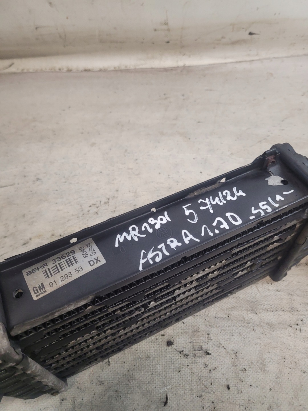 INTERCOOLER OE 9129353 OPEL ASTRA G II 1.7DTI