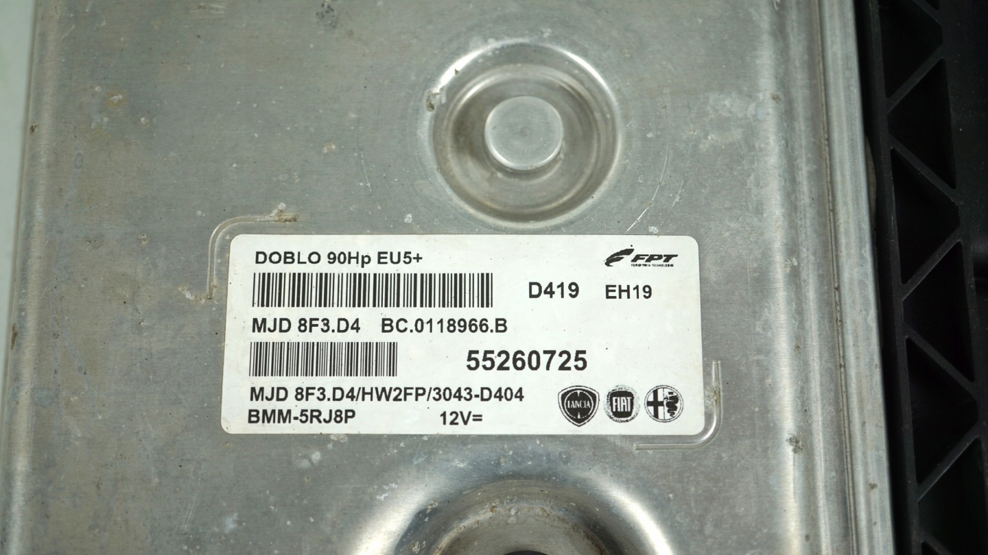 computer FIAT DOBLO 2 II 1.3 JTD OPEL COMBO D 1.3 CDTI 55260725 MJD 8F3.D4