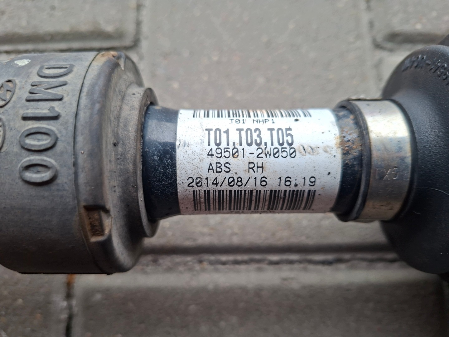 49501-2W050 semi-axis front front right HYUNDAI SANTA FE 3 III 2.2 D CRDI
