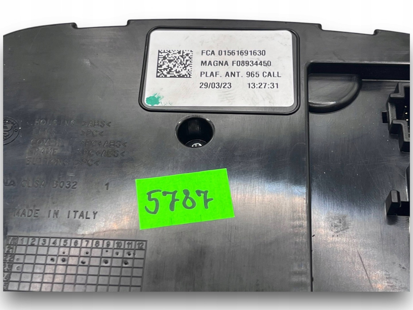 ALFA ROMEO TONALE light OSWIETLENIE cabs 01561691630 $J