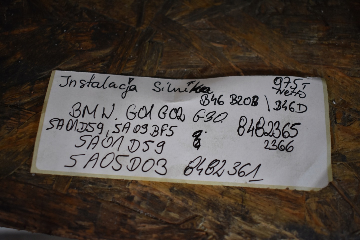 IDEALNA MOTORKABELBAUM B46B20B B46D KPL. BMW G01 G02 G30 1