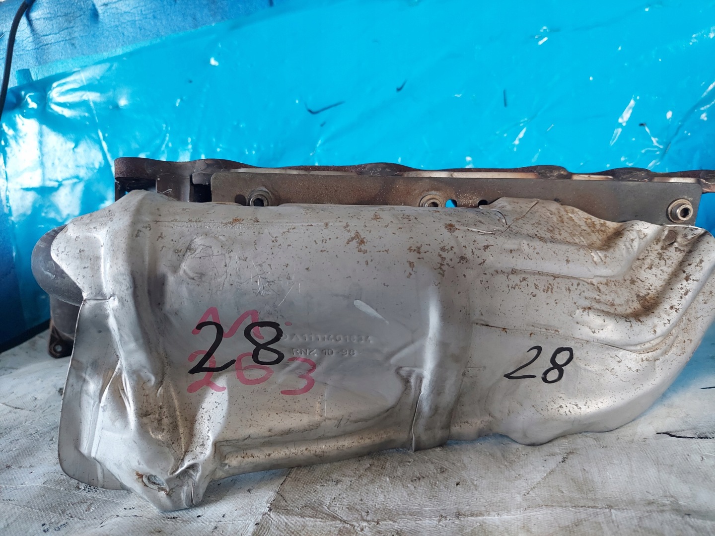 header pipe MERCEDES CLK W208 2.0 compressor; 111944