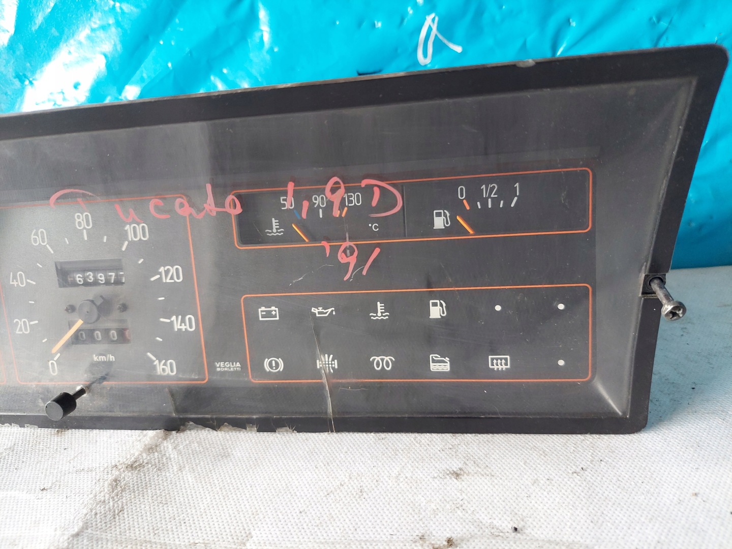 dials clock FIAT DUCATO 1.9 D 6047810020