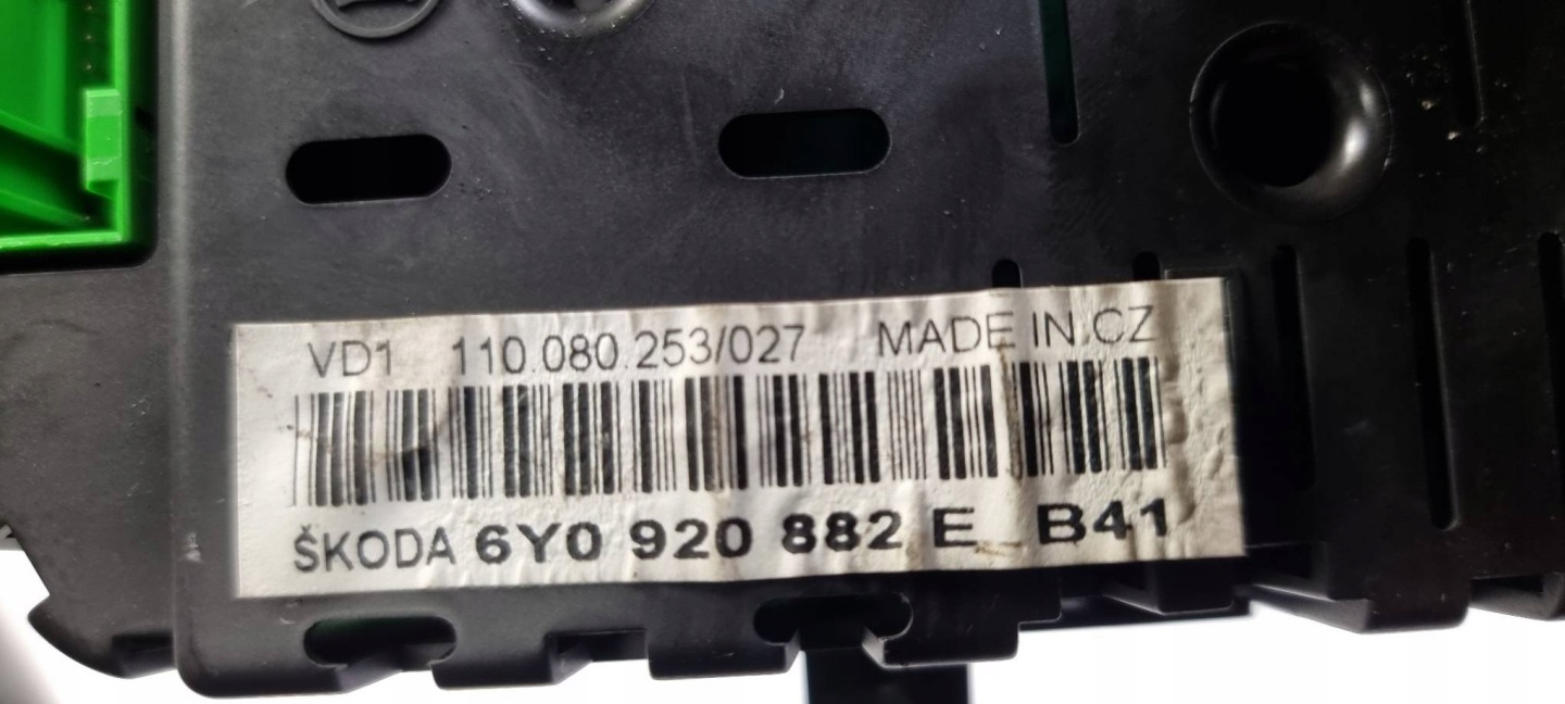 dials clock 6Y0920882E SKODA FABIA and