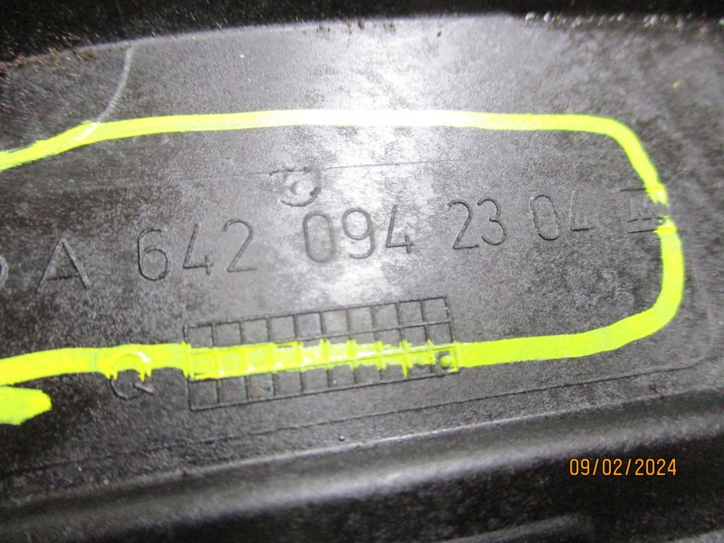 pipe intake air MERCEDES A6420942304