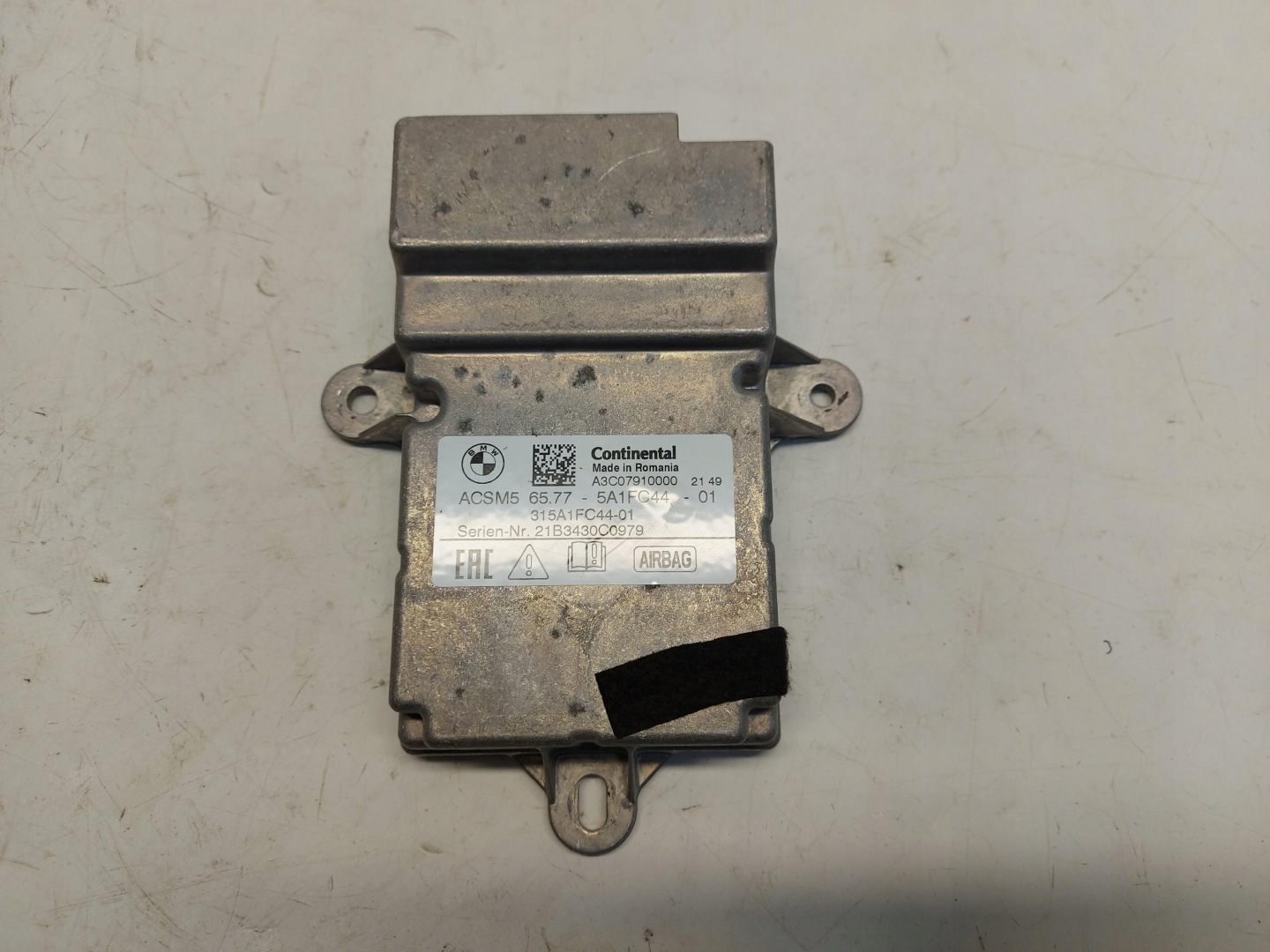 BMW G21 G20 2022r modulo Centralina sensor airbag airbag SPRAWNY 5af1c44