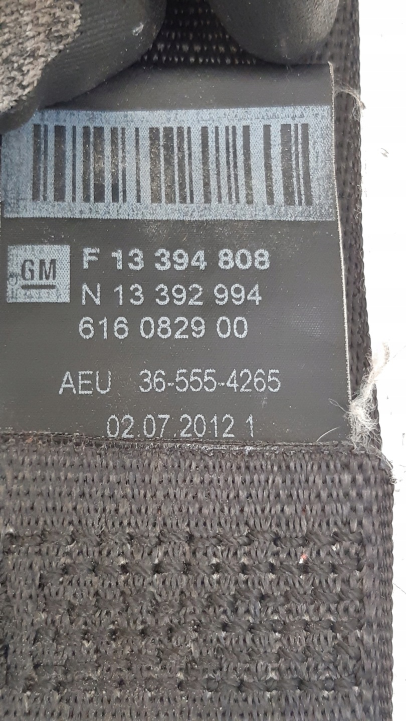 tension belt safety left front 13394808 Opel Astra J