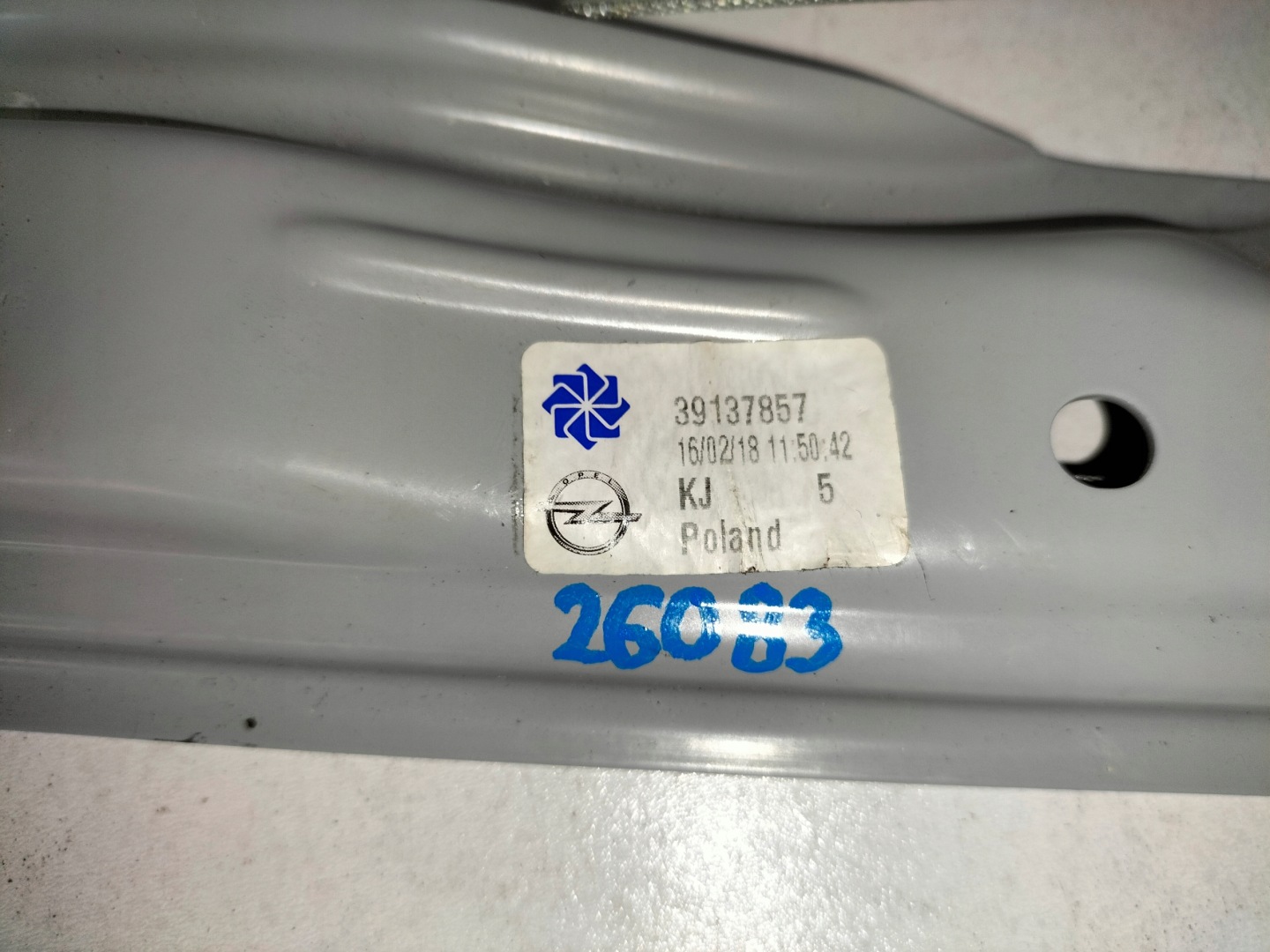 window regulator rear part left OPEL CROSSLAND X 17