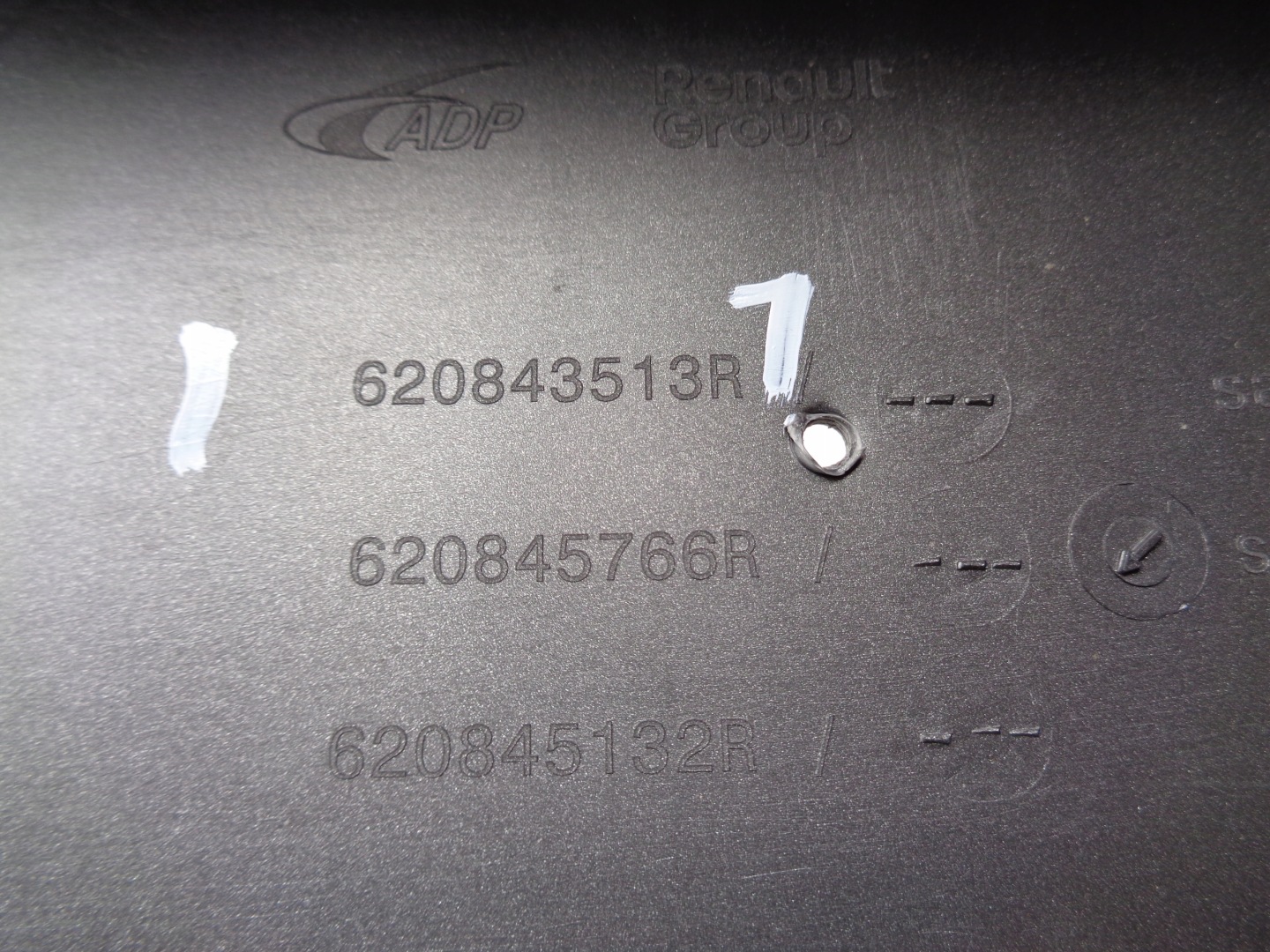 moulding of a bumper front lower cap DACIA DUSTER III 24
