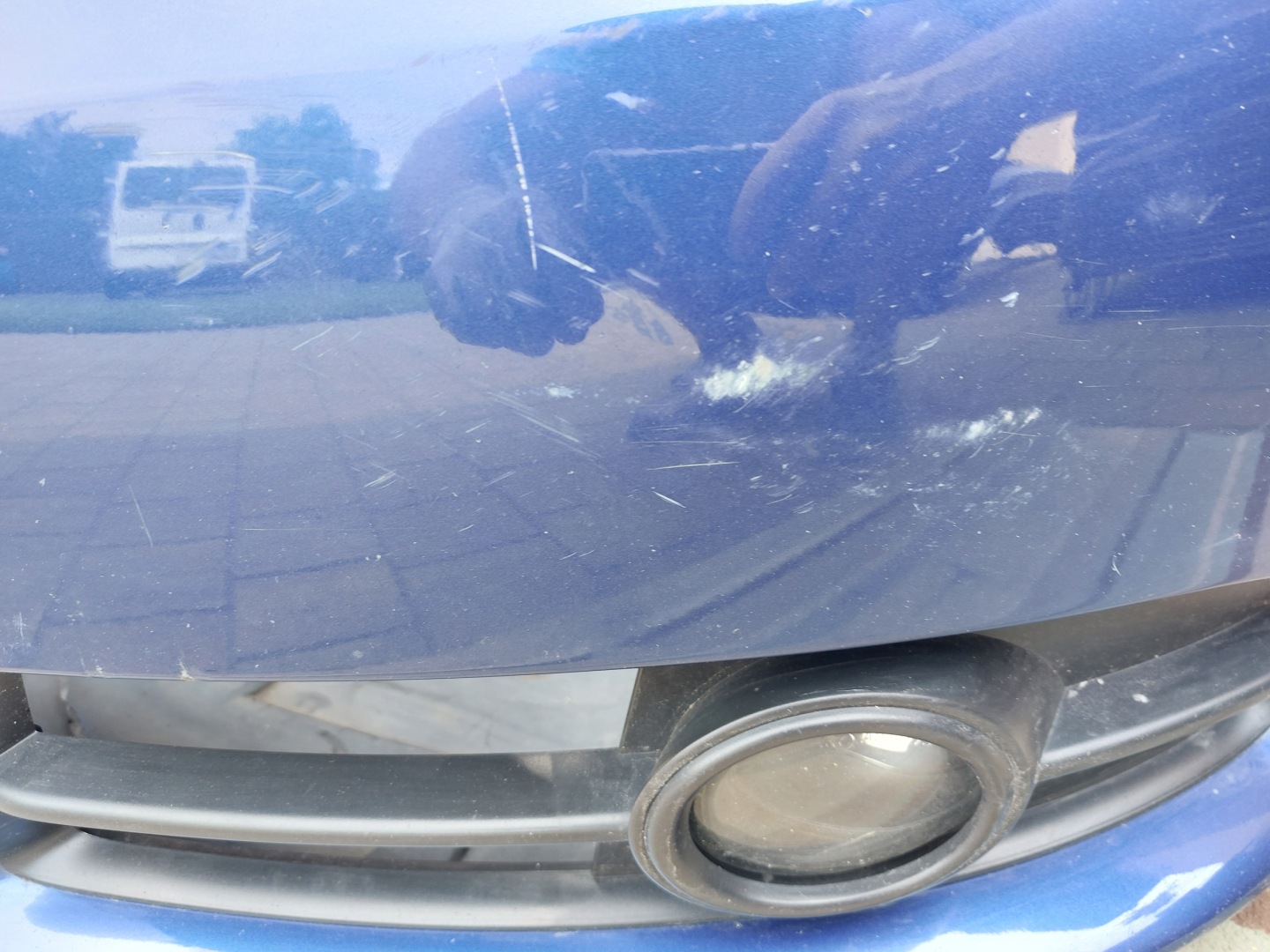 AUDI A4 B7 S-LINE bumper front front blue