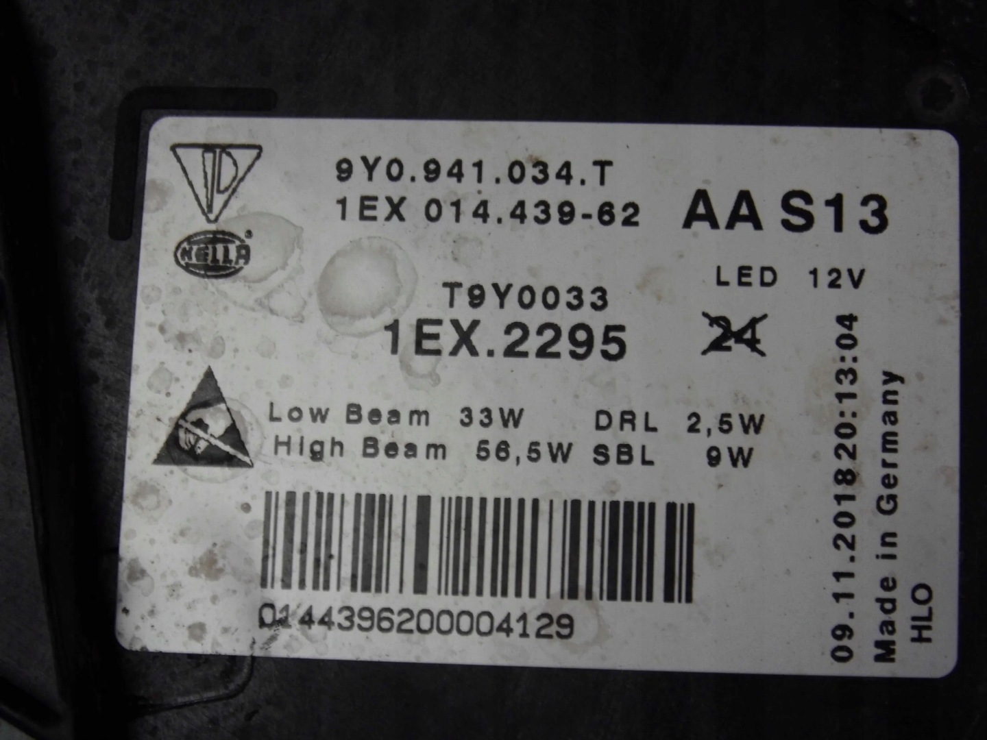 Porsche Cayenne III 2018+ light right front front right FULL LED