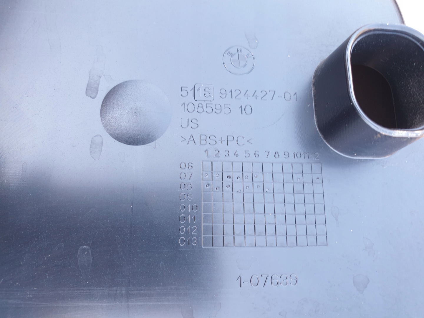 Blende Abdeckung oben TUNELU KANAPY hinten BMW X6 E71 OE