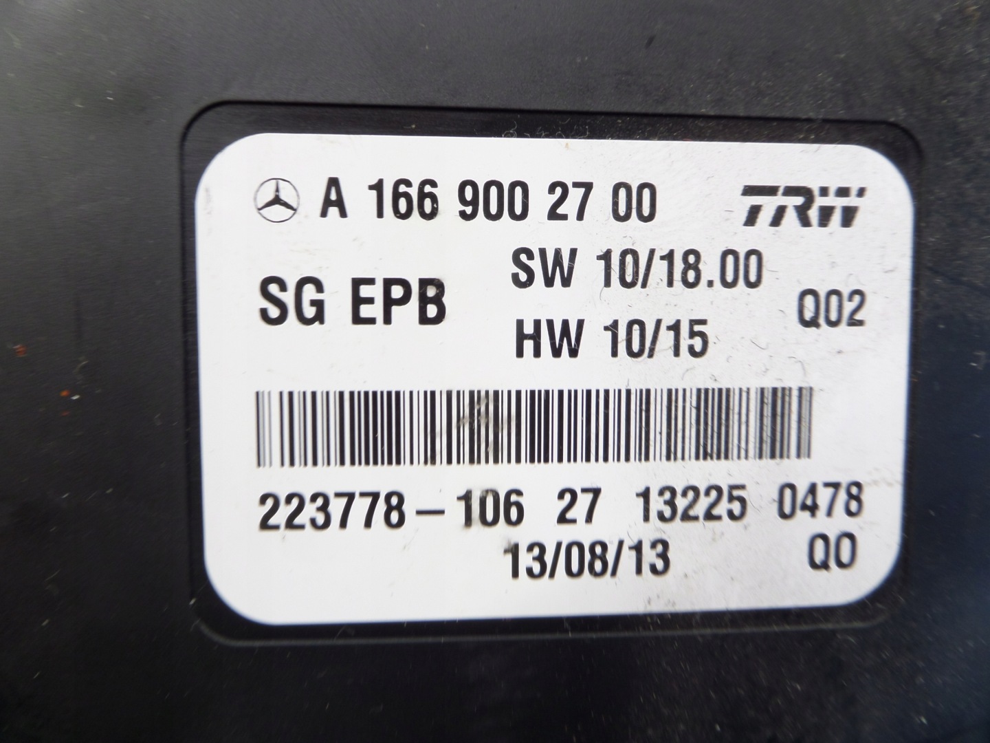 module control unit brakes A1669002700 Mercedes A Klasa W176