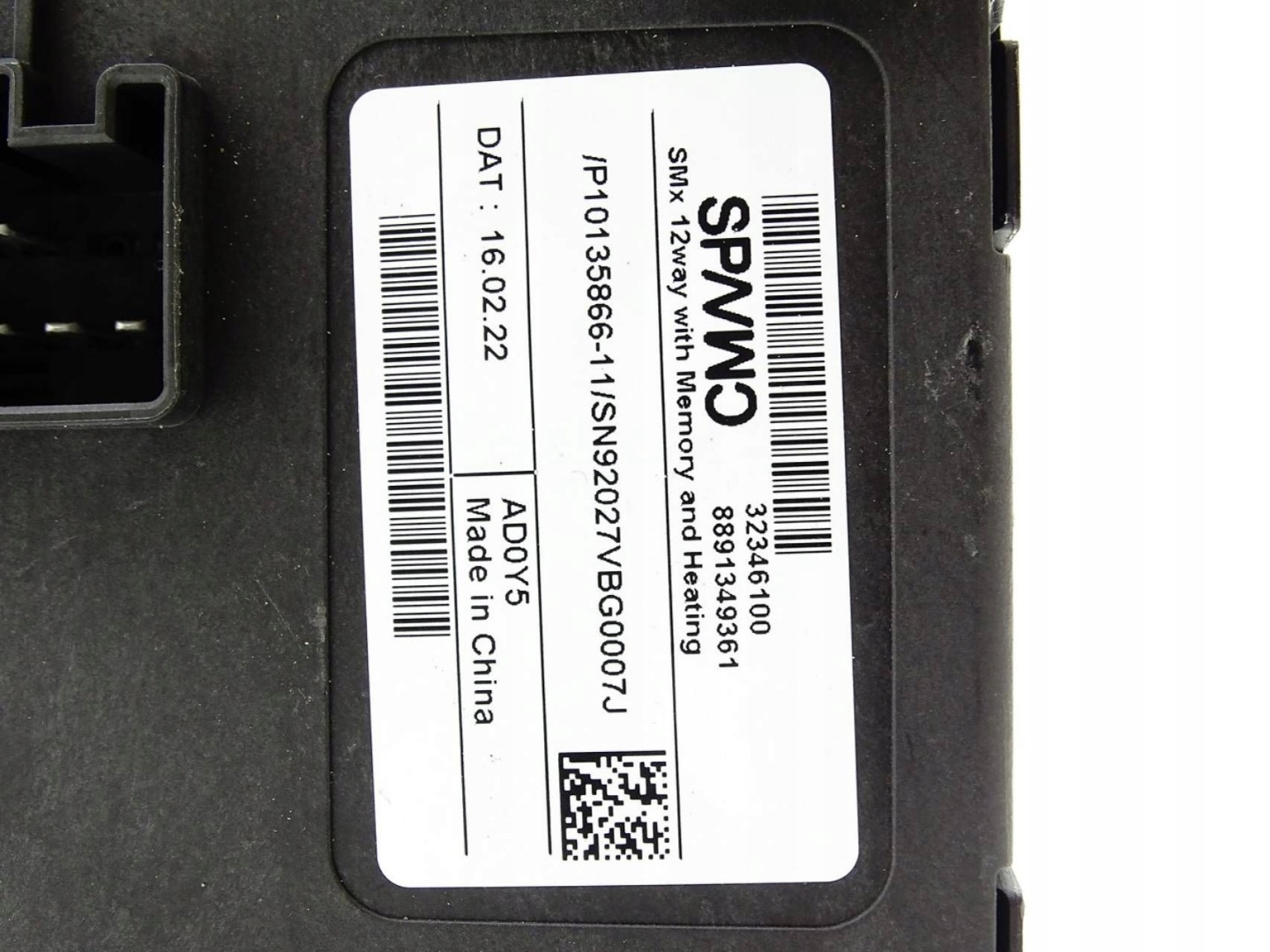 module of control seat VOLVO XC40 32346100