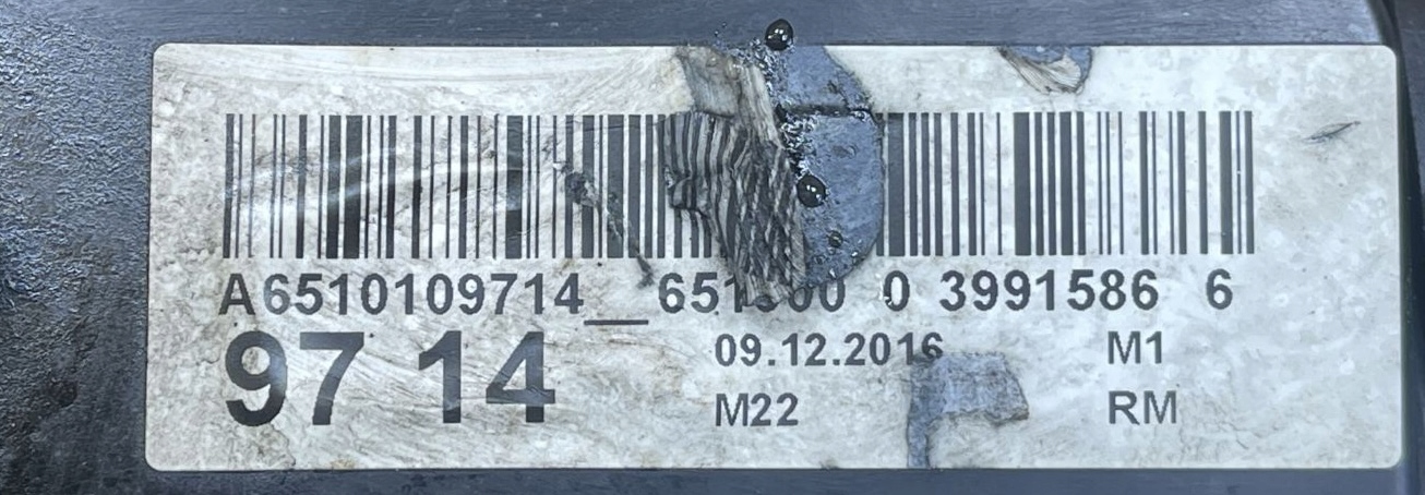 MERCEDES SPRINTER 906 06- Abdeckung der Ventile OM651 A6510109714