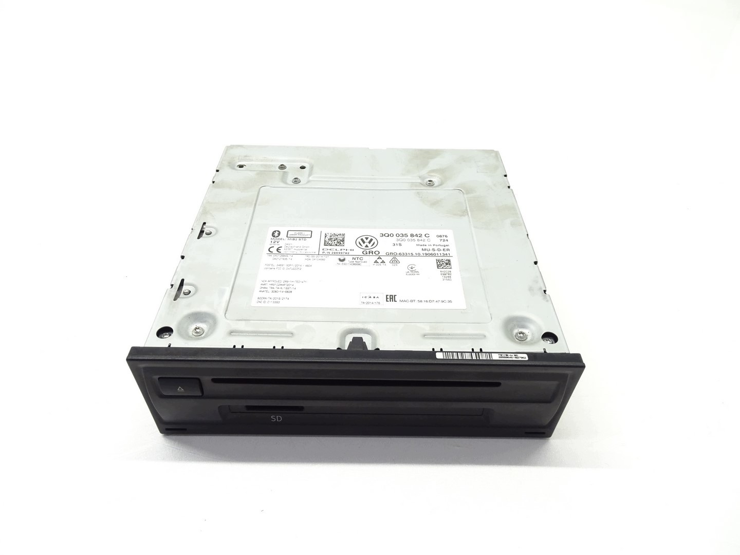 card reader SD NAVI navigation devices MMI MULTIMEDIA VW TIGUAN II 3Q0035842C