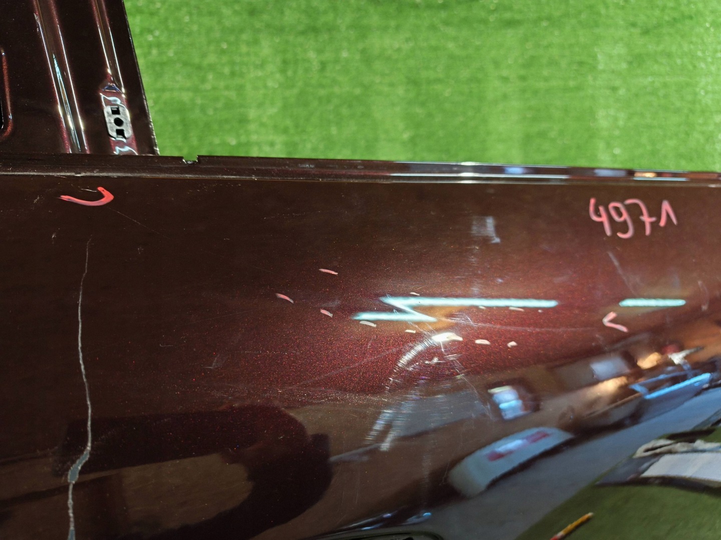 door rear. right right rear part PORSCHE MACAN 14- 95B NR.4971