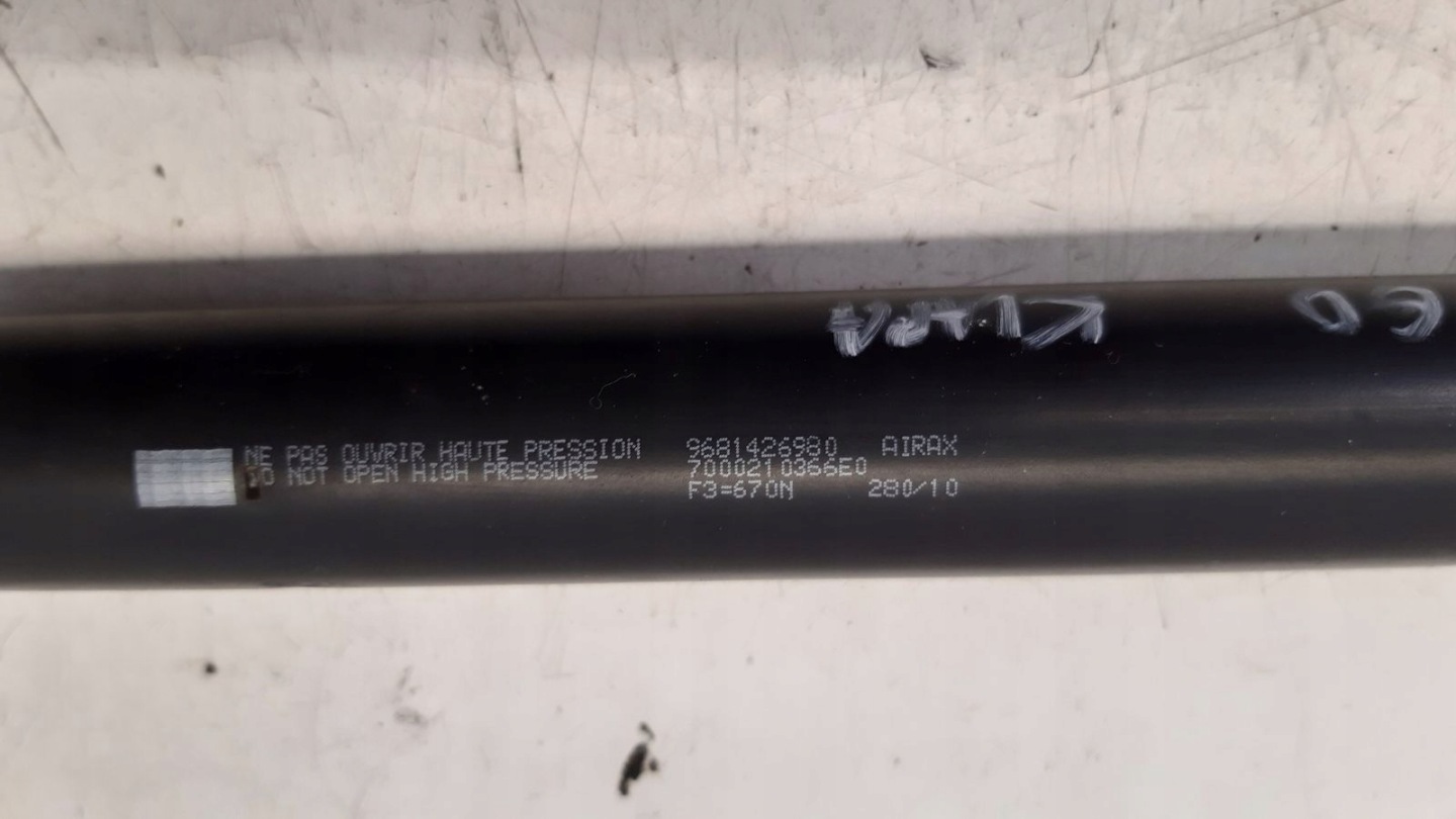 damper bonnet telescope rear part Citroen Berlingo III 1,6 HDI