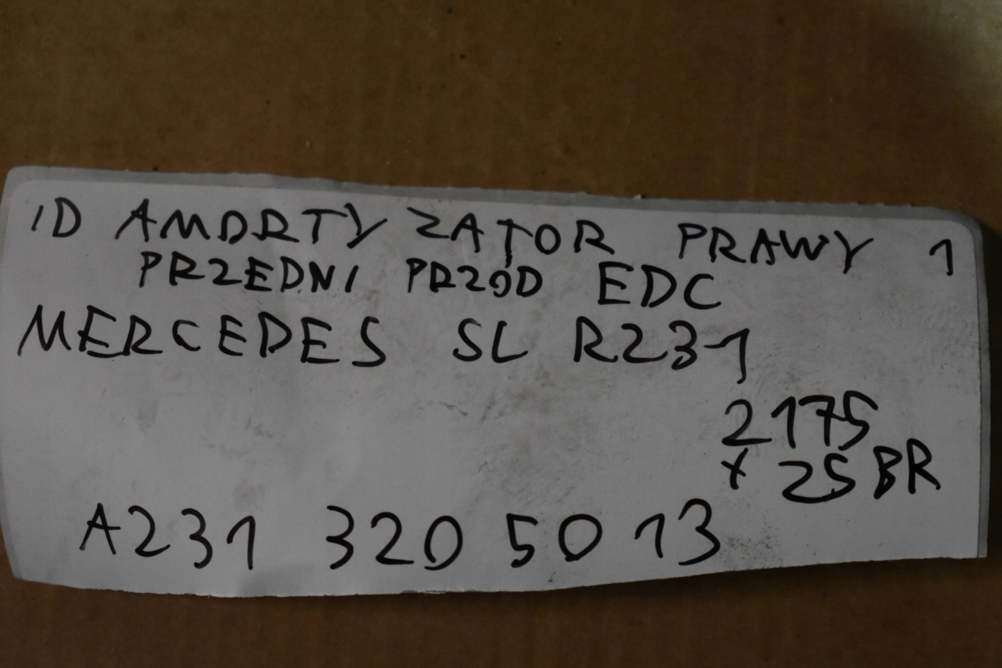 IDEALNY shock absorber right front front EDC MERCEDES SL R231 1 9