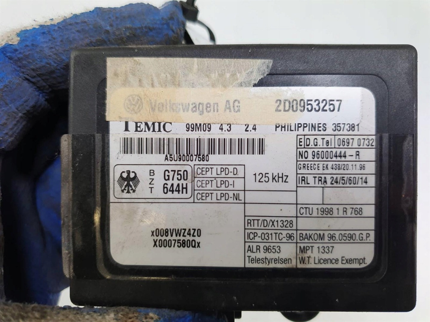 module 2D0953257 VOLKSWAGEN LT 35 1999