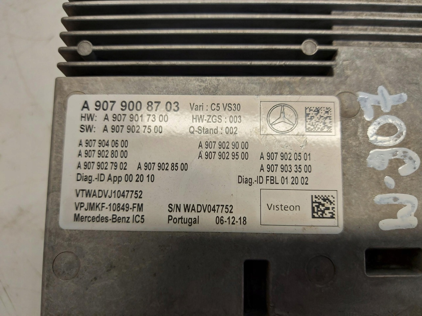 Mercedes Sprinter w907 2020, module control unit radia A9079008703