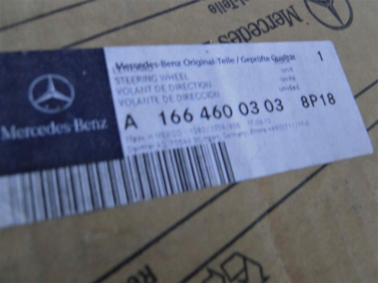 MERCEDES ML W166 166 lenkrad BRAZOWA Leder