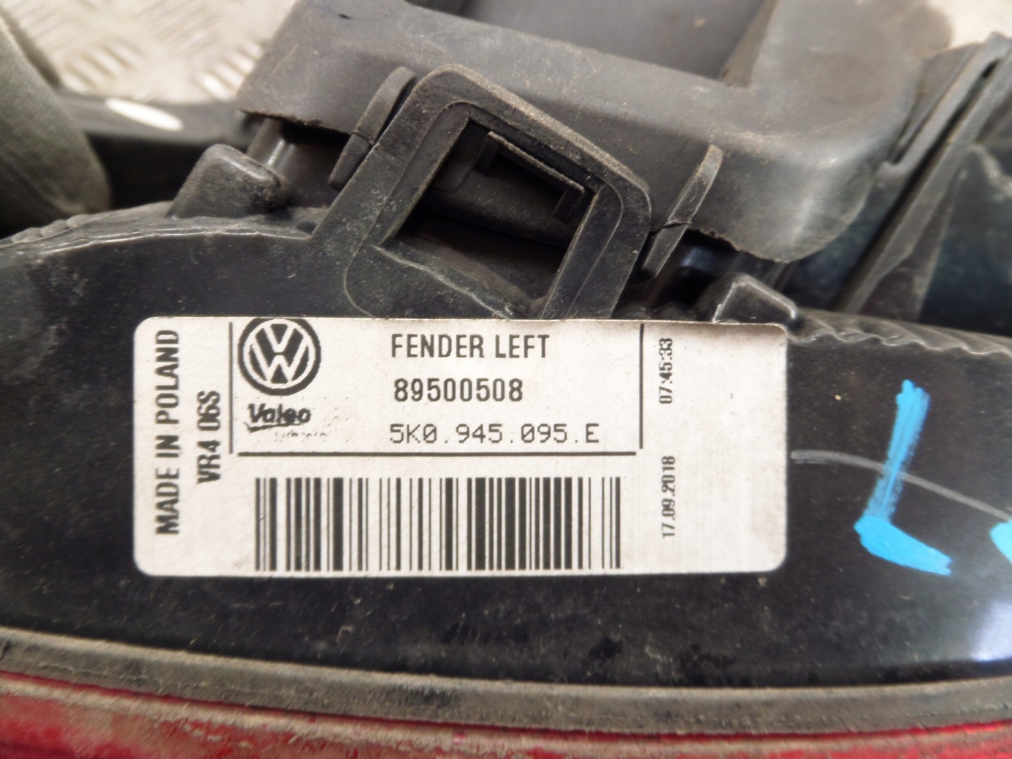 VW GOLF 6 VI 08-13r HB light left rear part rear