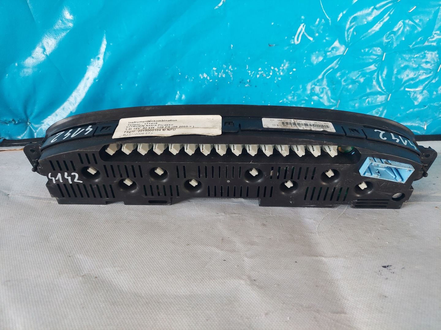 dials clock XSARA PICASSO 1.6 16V 9661734780