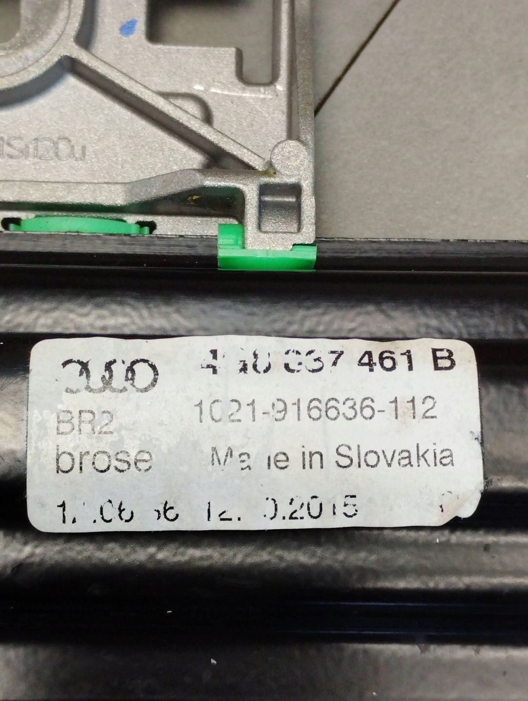 Audi A7 4G 2016 mechanism windows left front 4G8837461B